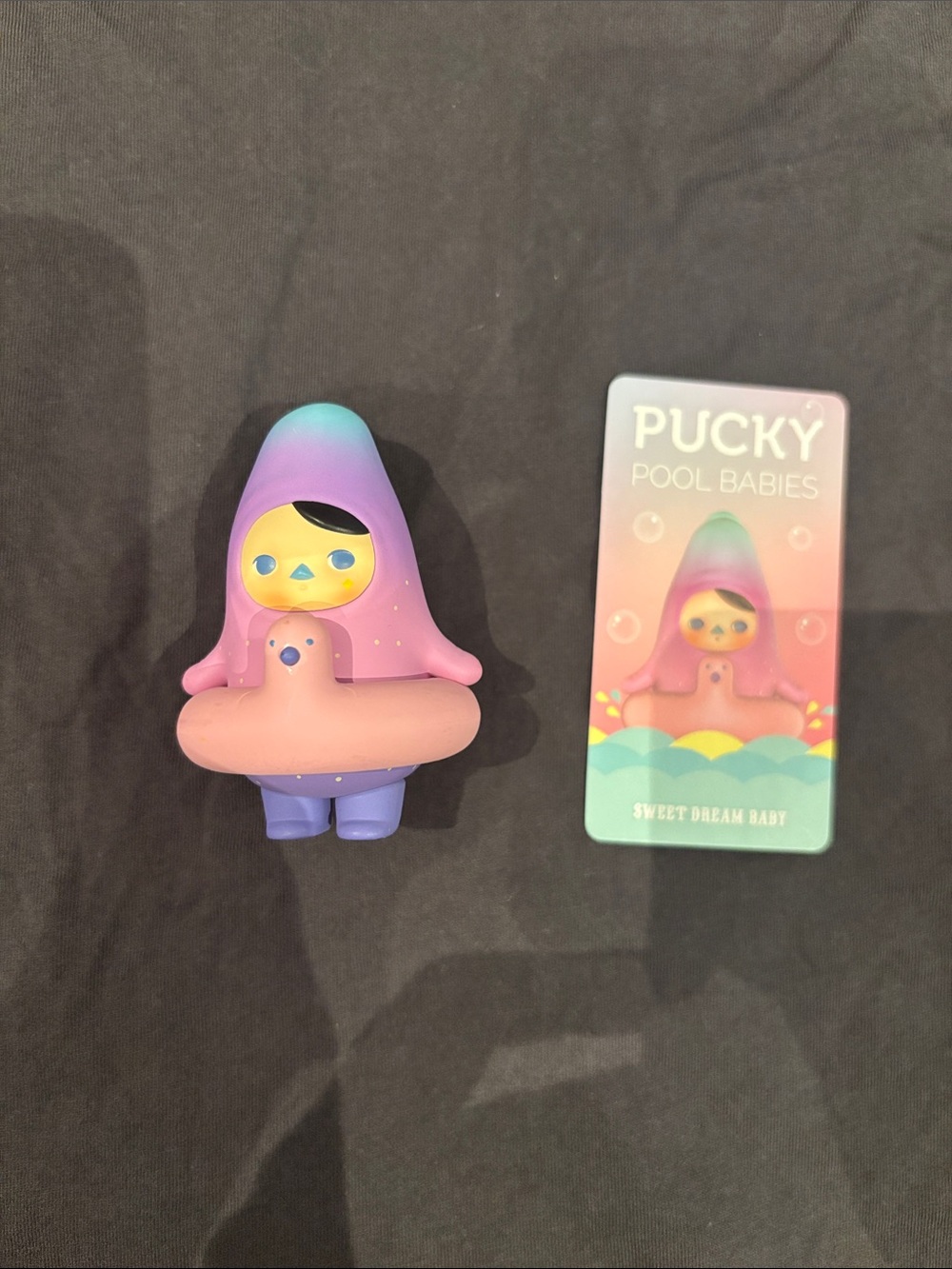 PUCKY Pool Babies Sweet Dream Baby Purple Pink Collectible Figure